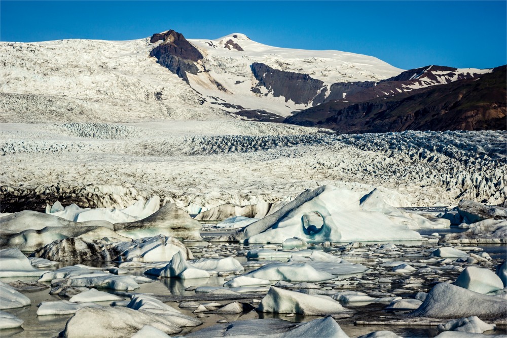Ledovcový splaz Fjallsjökull