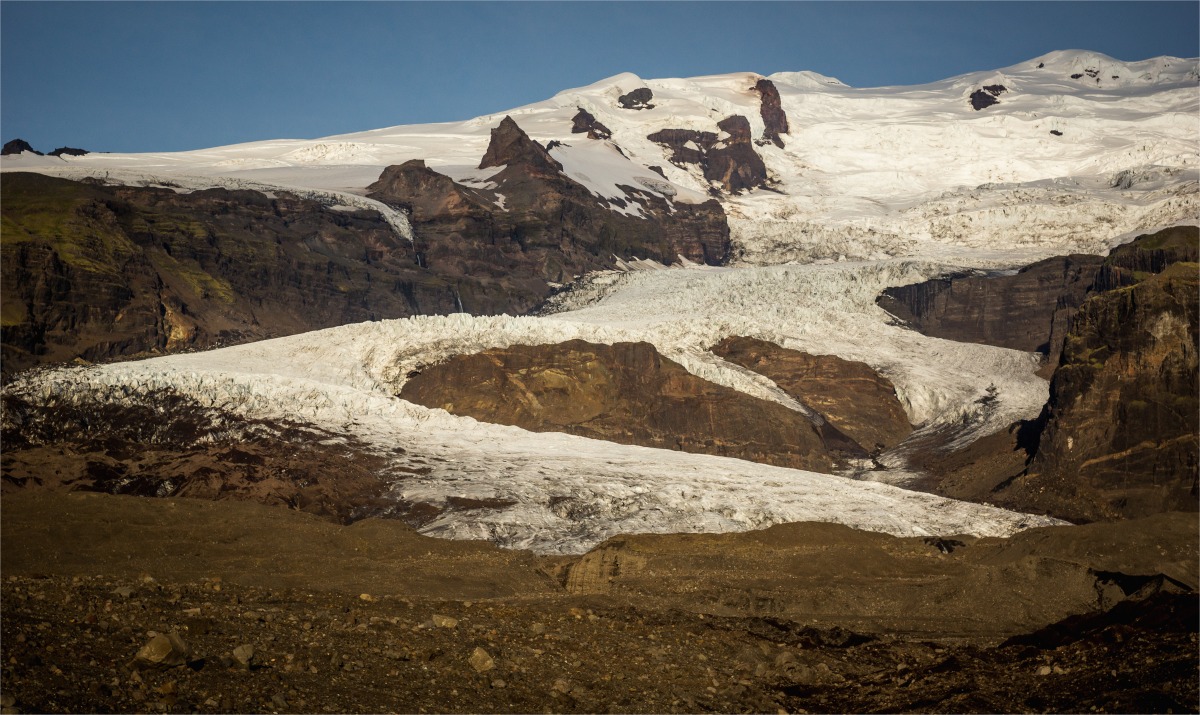 Ledovcový splaz Hrútárjökull